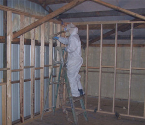 spray foam in walls