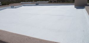 spray foam on flat commercial roof